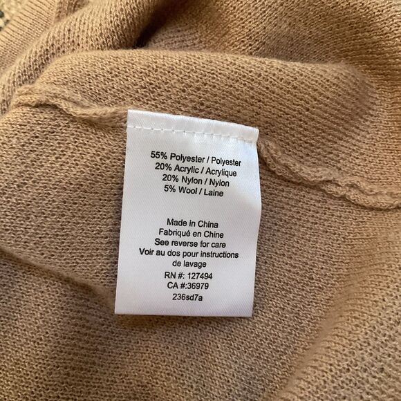 Heartloom Melina Cardigan Dress Women's S Camel Button Front Pockets Midi Belted - Picture 11 of 13